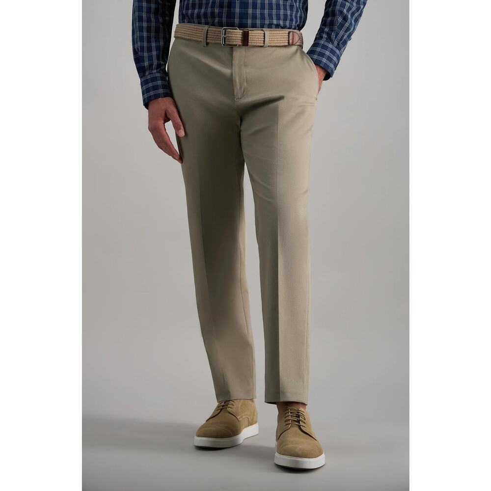 Haggar Men's Iron Free Premium Khaki Straight Pants Sand Size 40x30